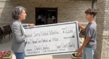 Sugar Check Charity Donates $2200.00 to Surry Medical Ministries. More than $25000.00 Donated to Date! (Video)